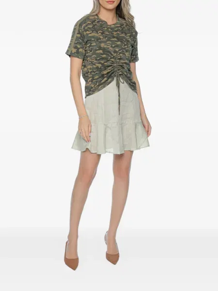Tricou Ksubi cu imagine cu model camuflaj maro