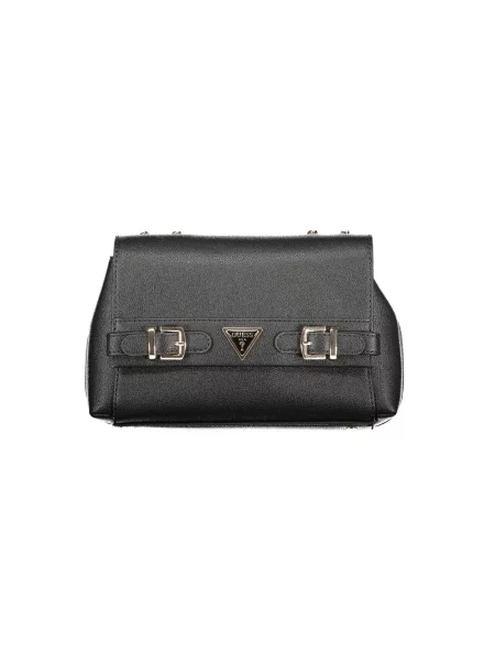Torebka crossbody Guess skórzana czarna