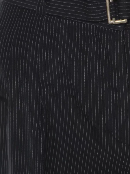 Pantaloni Boss cu dungi cu imagine negru