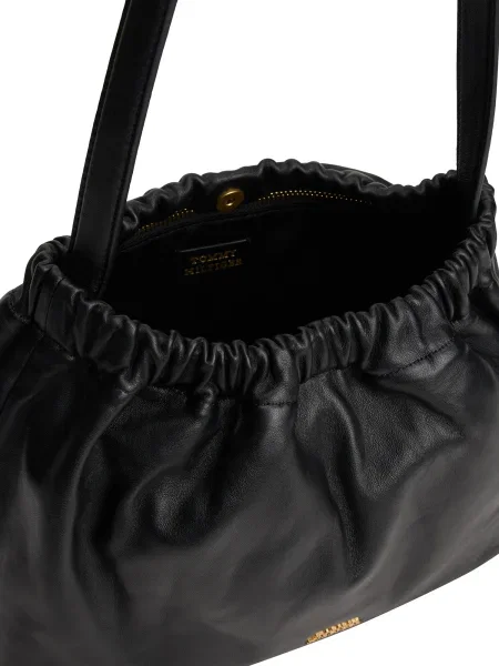 Tommy Hilfiger Kabelka Soft Leather Shoulder Bag čierna