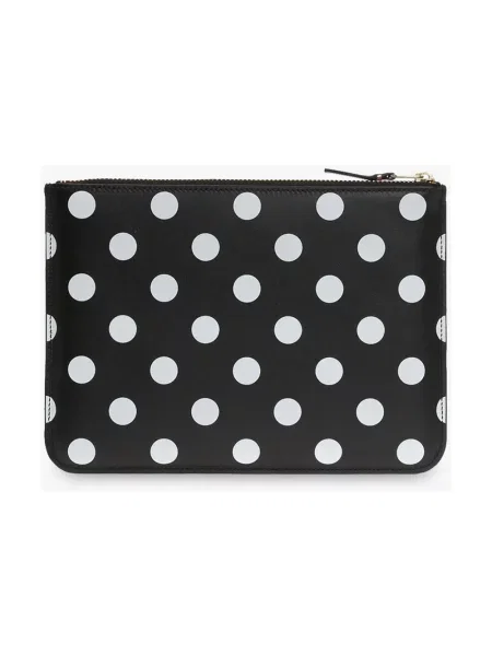 Portfel Comme Des Garcons skórzany czarny