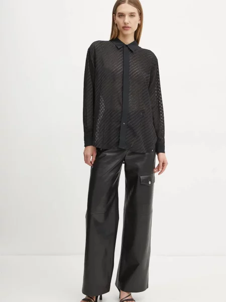 Сорочка G-Star Raw relaxed класичний комір чорний