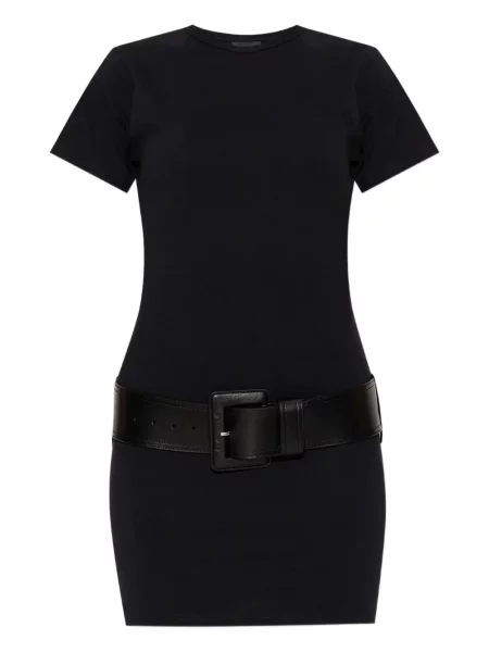Cu centură rochie mini Balenciaga negru