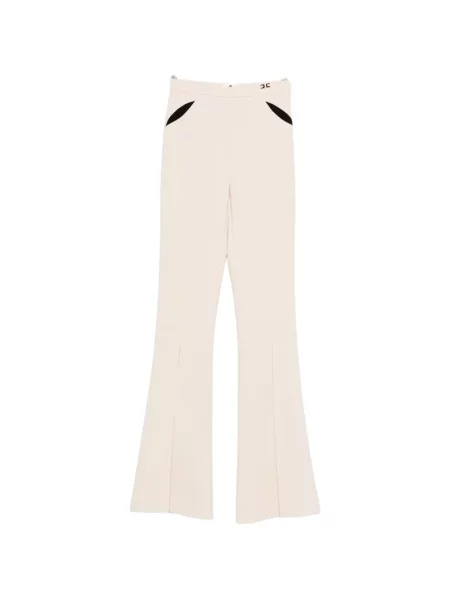 Hlače Elisabetta Franchi lepršave s autogramom