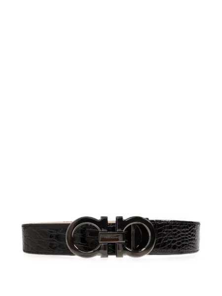 Cu centură curea Ferragamo cu cataramă negru