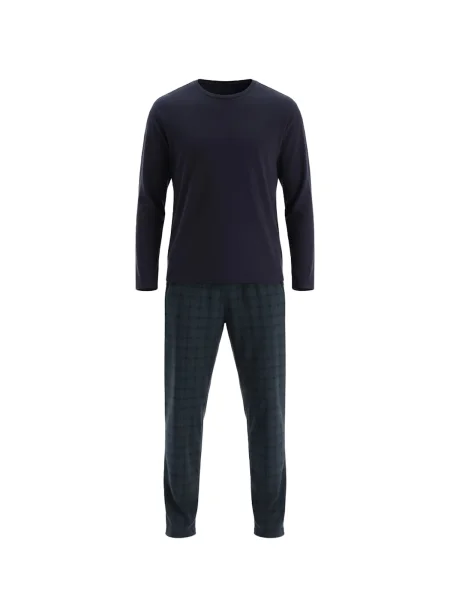 Dagi Pijama lungă bleumarin / pin verde