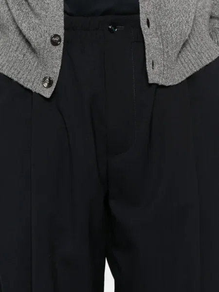 Pantaloni Giorgio Armani plisate albastru