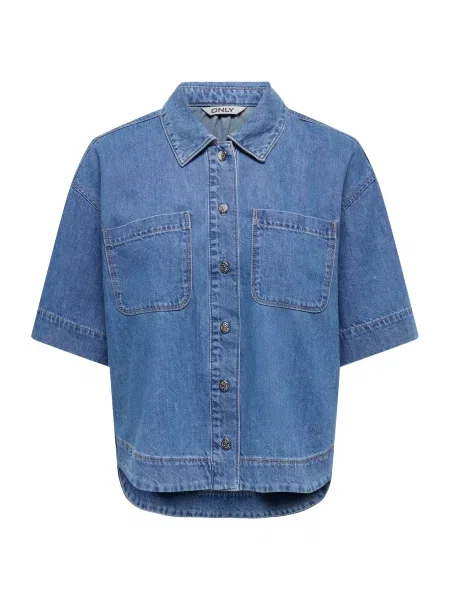 ONLY Bluză ONLCleo denim albastru