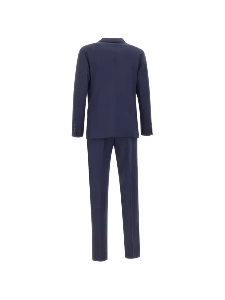 Vlněný oblekový oblek Eleventy modrý