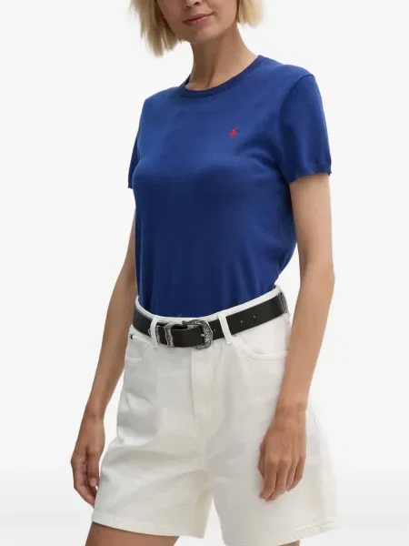 Tricou Polo Ralph Lauren din piele până la genunchi de costum albastru