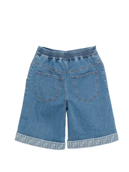 Szorty jeansowe dziecięce Fendi niebieskie