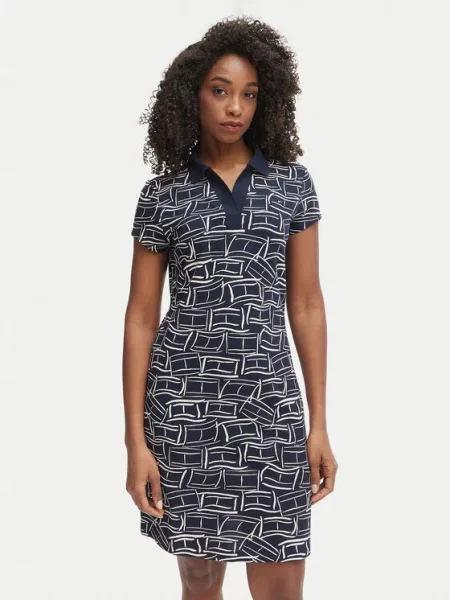 Tommy Hilfiger Rochie de zi Pique Bleumarin
