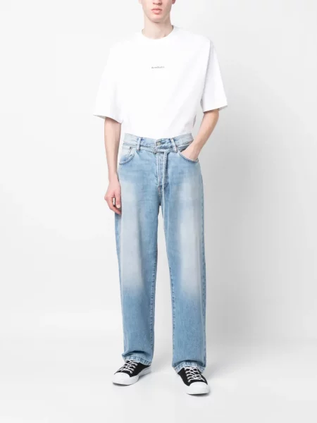 Tiesūs džinsai Acne Studios mėlyna