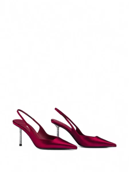 Pantofi cu toc Le Silla slingback roșu