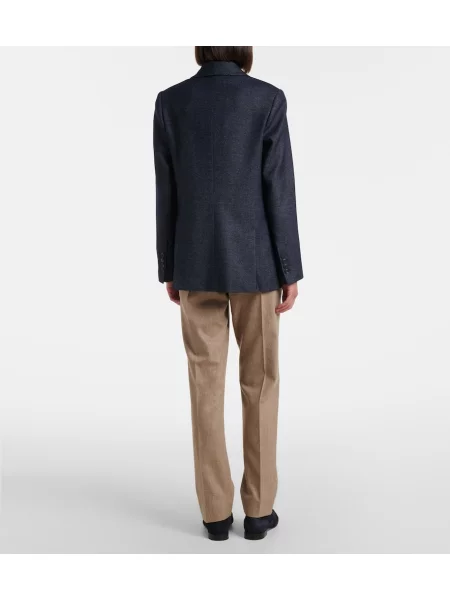 Pantaloni Eleventy de lână conici bej