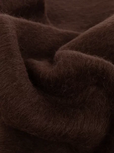 Fular Max Mara din lână alpaca maro