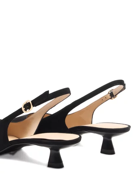 Pantofi cu toc Stuart Weitzman slingback negru