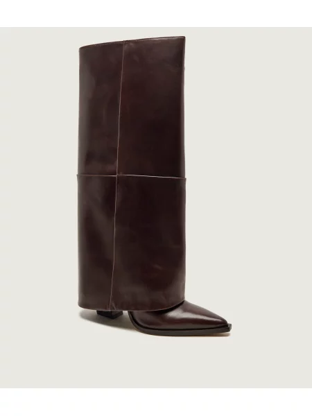 Marella De piele cizme cu Mlapapiro maro
