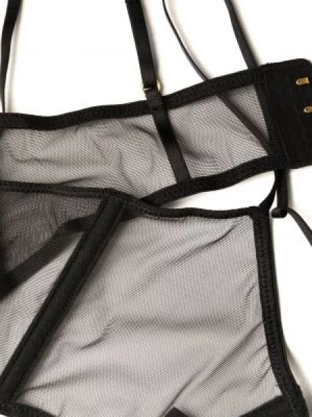 Průsvitná podprsenka Maison Close černá
