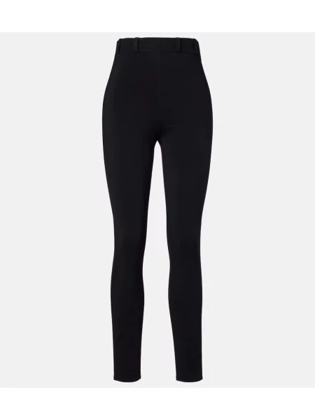 Leggings Alaïa cu talie înaltă negru