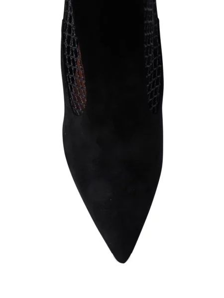 Pantofi cu toc Aquazzura din piele de căprioară negru