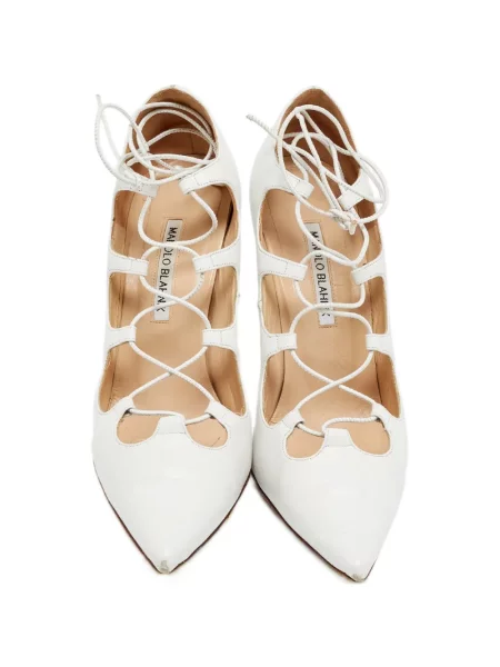 Lodičky Manolo Blahnik biela