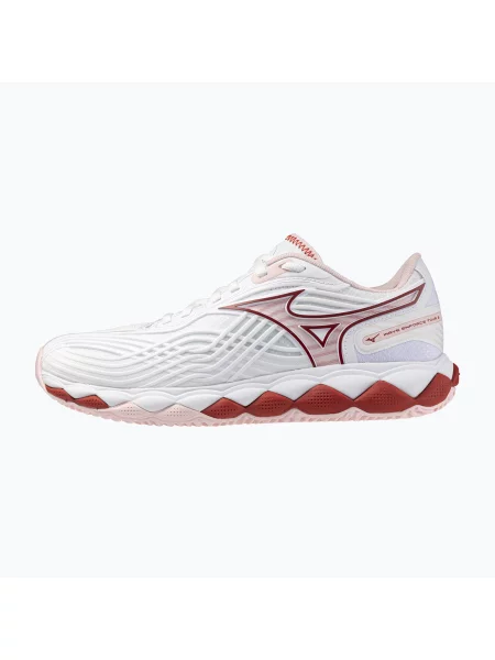 Тенісне взуття Mizuno Wave Enforce Tour 2 CC white/pinkesque/barbados/cherry білі