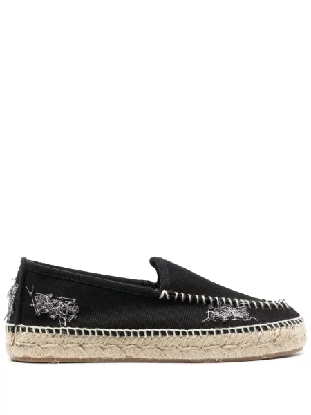 Espadrile Maison Margiela cu broderie negru