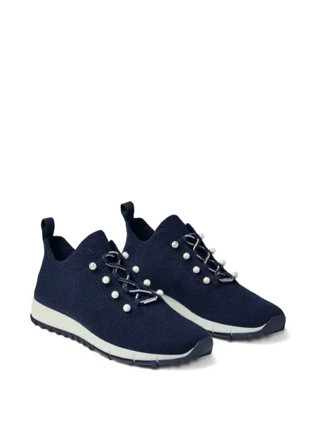 Sneakerși Jimmy Choo cu perle albastru