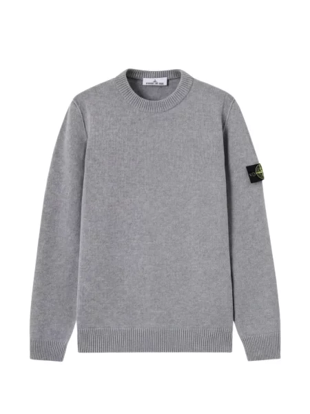 Pulover Stone Island cu strasuri gri