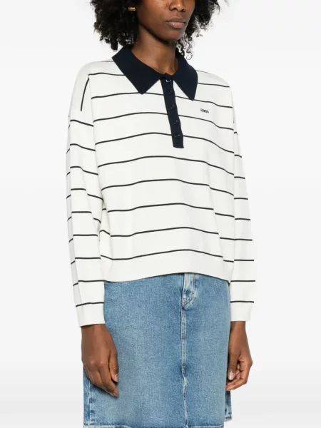 Polo Gestuz cu dungi alb