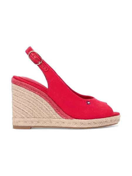 Espadrile Tommy Hilfiger cu pană bej