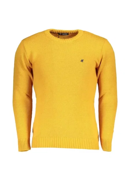 Pulover U.s. Grand cu broderie galben