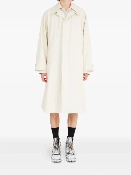 Gulerat trenci Maison Margiela alb