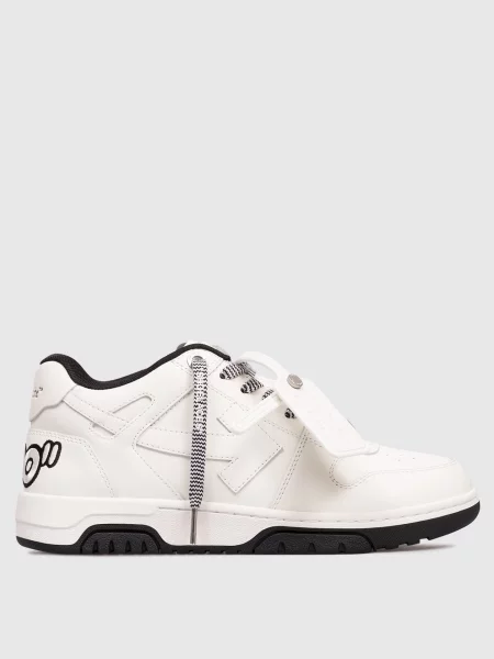 Шкіряні кросівки Out Of Office з логотипом Off-white білі