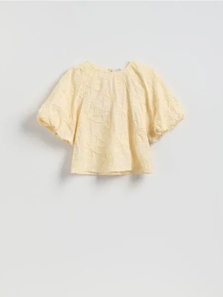 Reserved Блузка з квітковим мотивом світло-жовтий жовта