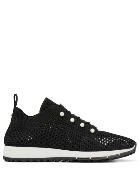 Sneakerși Jimmy Choo cu perle negru