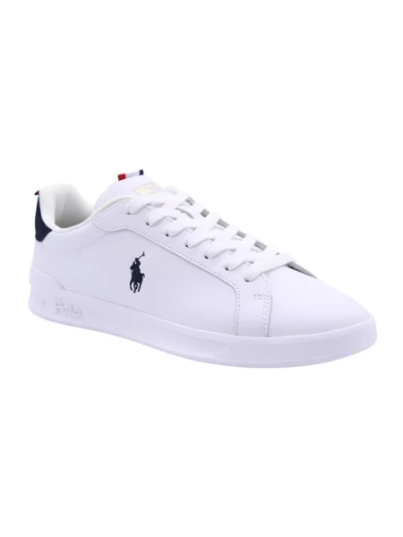 Sneakersy Ralph Lauren Court skórzane białe