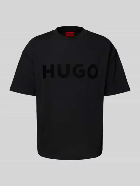 HUGO T-Shirt Dinkee Oversize czarny