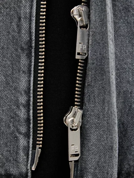 Filling Pieces farmerdzseki férfi farmer Denim Washed szürke