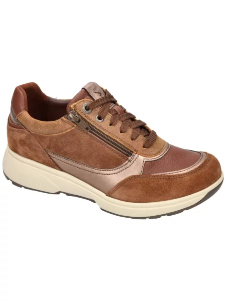 Sneakersy Xsensible skórzane brązowe