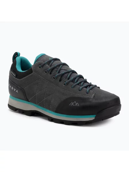 Încălțăminte trekking pentru femei KADVA Stride Low WaterProof gray / blue / black negru