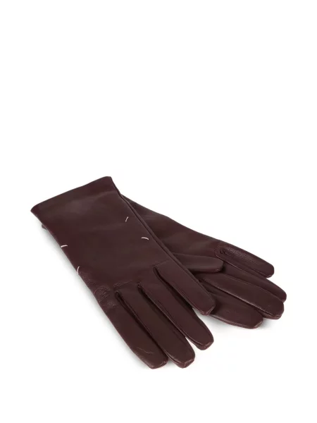 Bőr kesztyű Maison Margiela piros