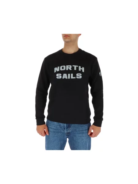 Bluza North Sails z długim rękawem żakardowa czarna