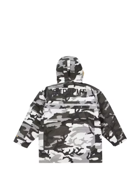 Geacă Supreme cu imagine cu model camuflaj alb