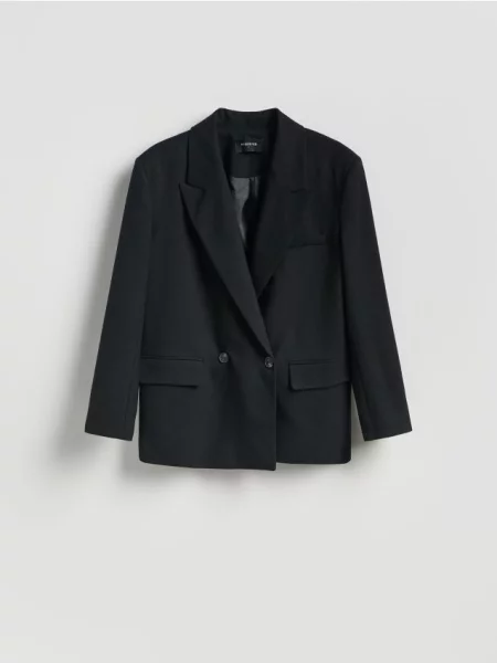 Reserved Sacou cu adaos de negru