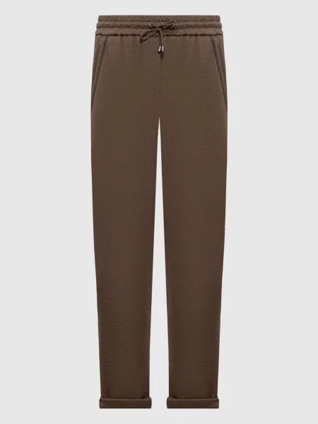 Спортивные штаны Brunello Cucinelli коричневые