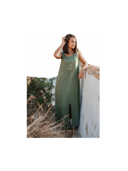 Hosszú maxi ruha Isla Bonita By Sigris zöld