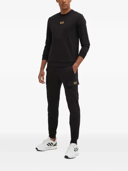 Pantaloni cargo Ea7 Emporio Armani negru