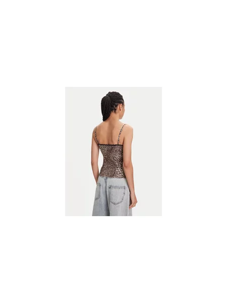 Miss Sixty Marškinėliai Slim Fit ruda